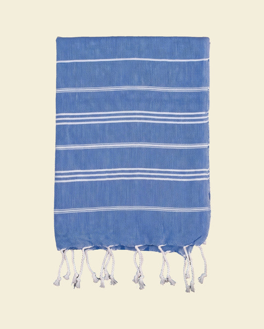 hamam handdoek grieksblauw - op kleur
