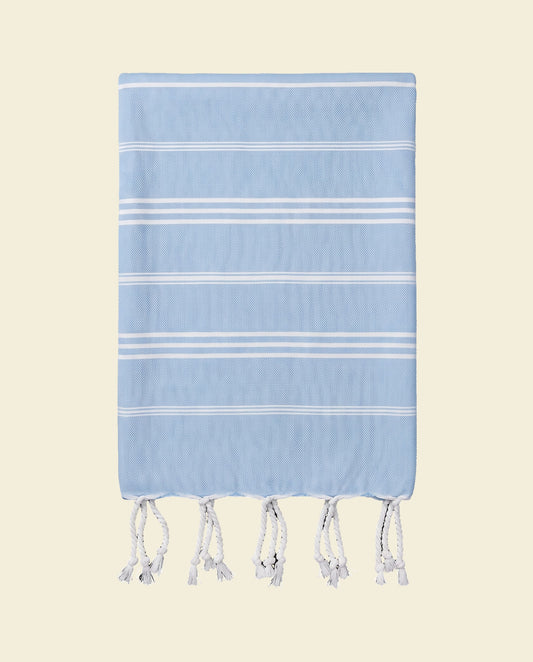 hamam handdoek lichtblauw - op kleur