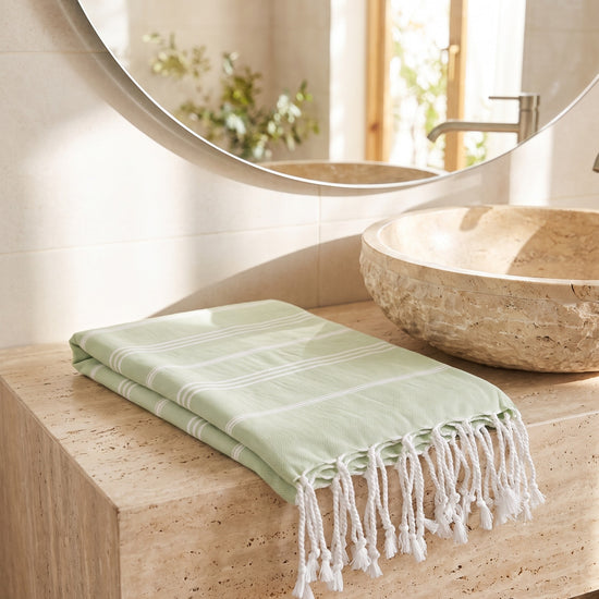 hamam handdoek lichtgroen - sfeer