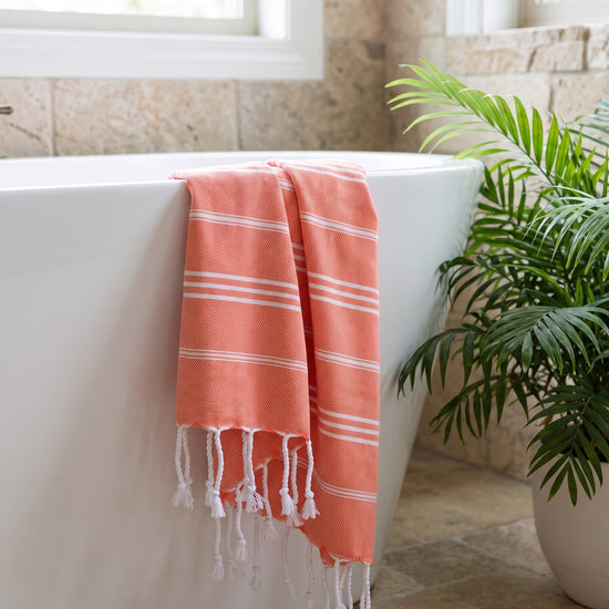hamam handdoek mandarijn - sfeer