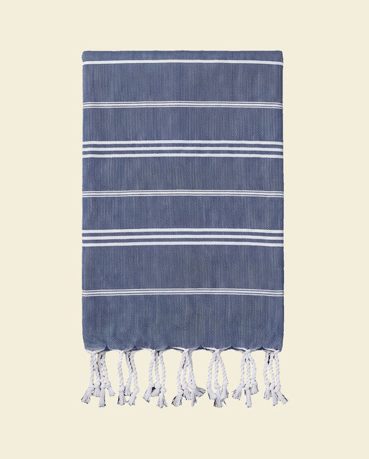 hamam handdoek marineblauw - op kleur