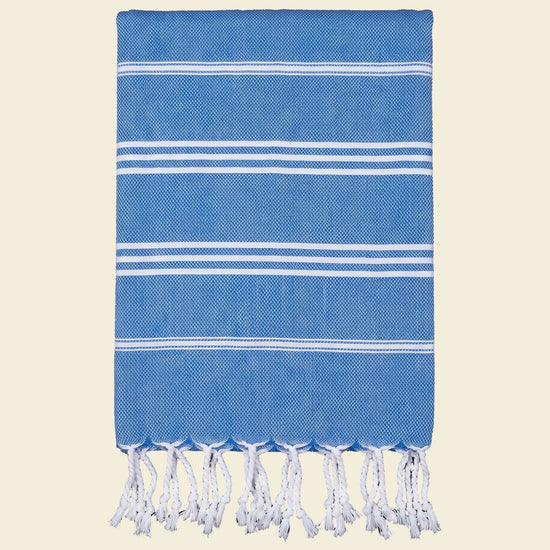hamam handdoek mediteraanblauw - op kleur