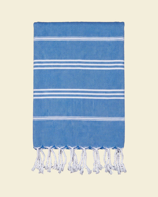 hamam handdoek mediteraanblauw - op kleur