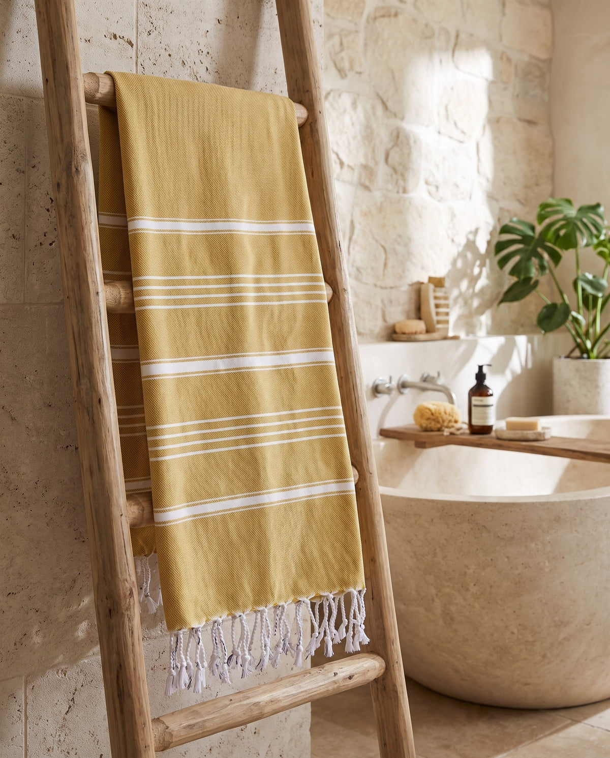 hamam handdoek mosterd - sfeer