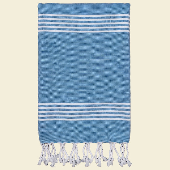 hamam handdoek oceaanblauw - op kleur