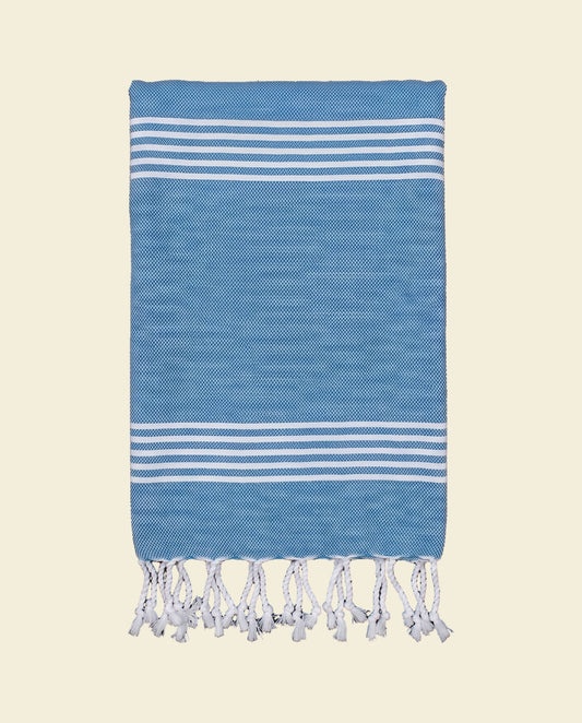 hamam handdoek oceaanblauw - op kleur