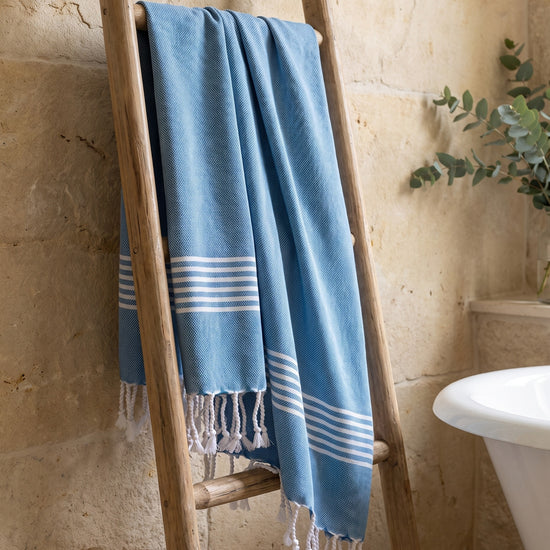 hamam handdoek oceaanblauw - sfeer