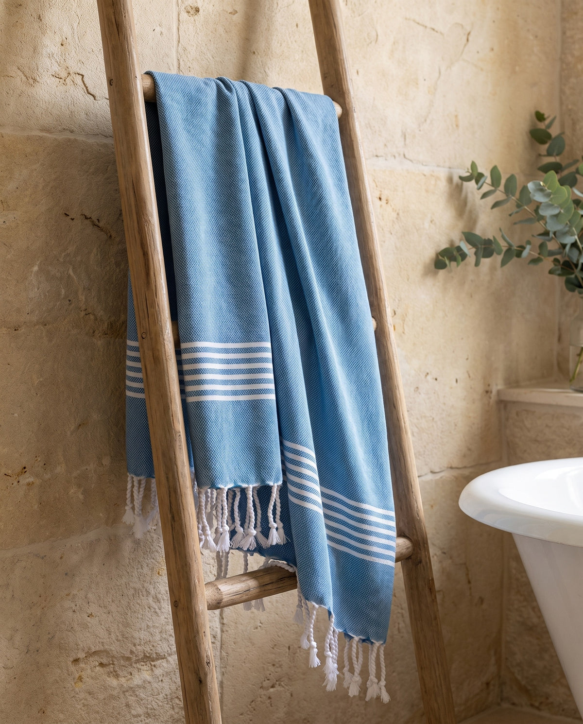 hamam handdoek oceaanblauw - sfeer