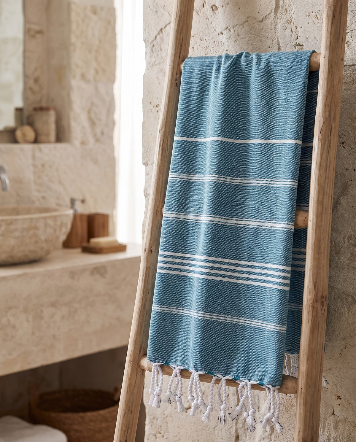 hamam handdoek petrol - sfeer