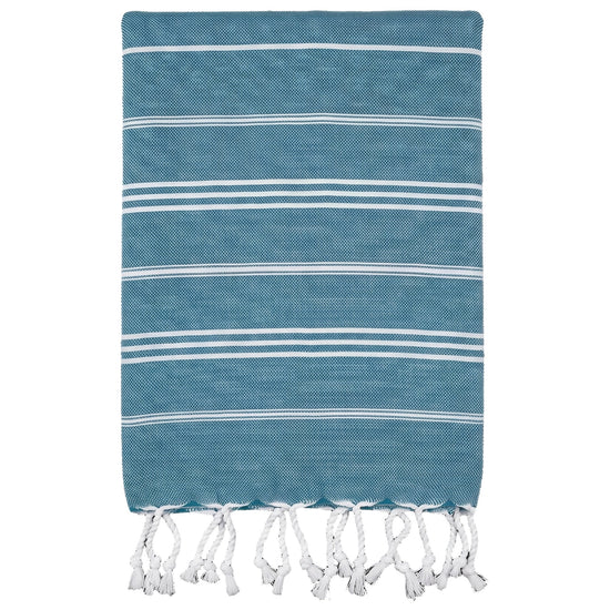 hamam handdoek petrol - vrijstaand