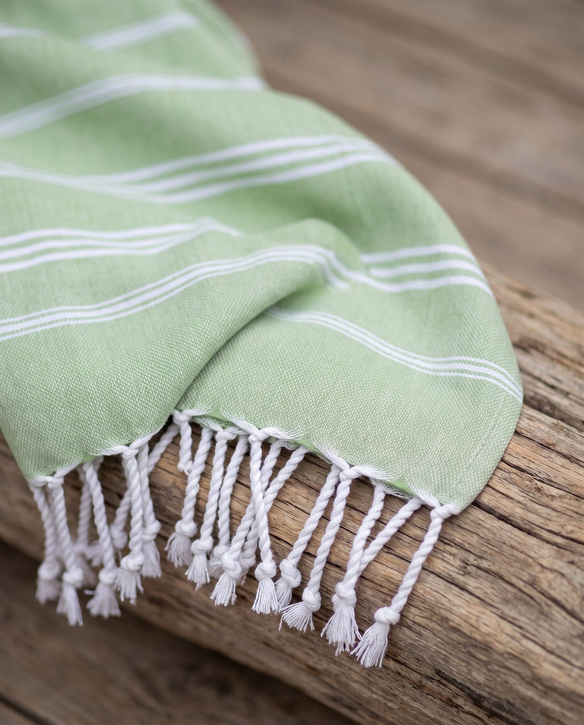 hamam handdoek pistache - detail