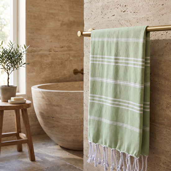hamam handdoek pistache - sfeer