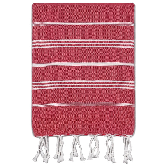 hamam handdoek robijnrood - vrijstaand