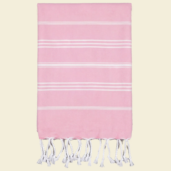 hamam handdoek roze - op kleur