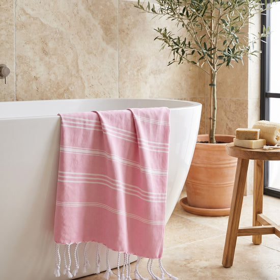 hamam handdoek roze - sfeer