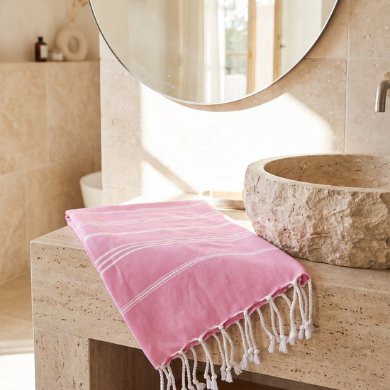 hamam handdoek sorbetroze - sfeer