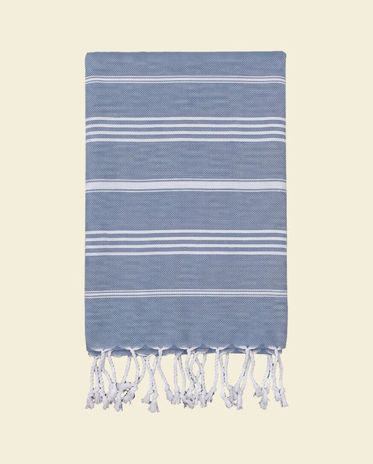 hamam handdoek staalblauw - op kleur