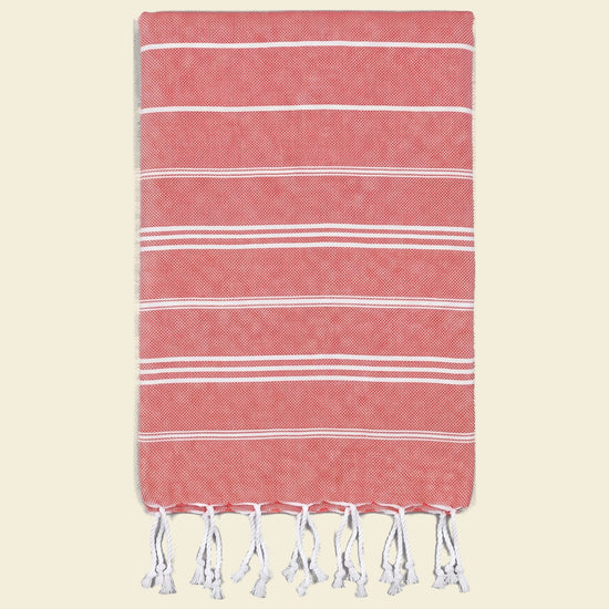 hamam handdoek steenrood - op kleur