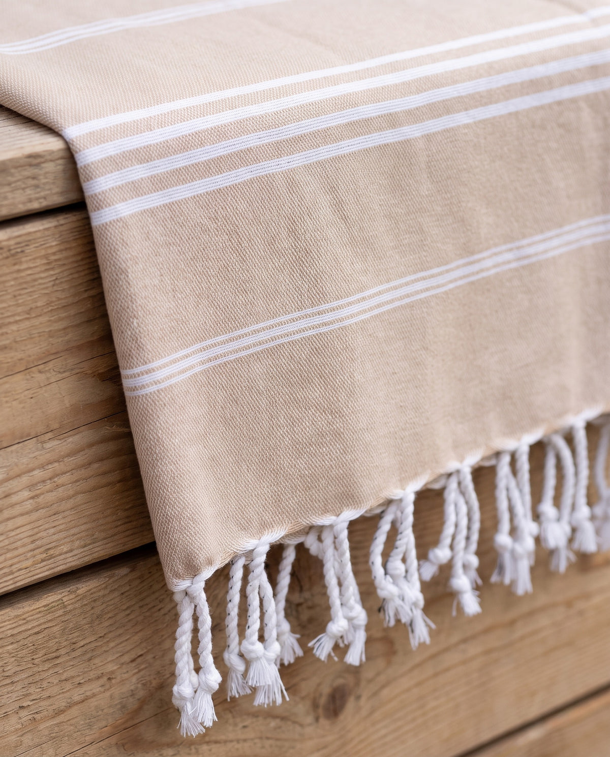 hamam handdoek zand - detail