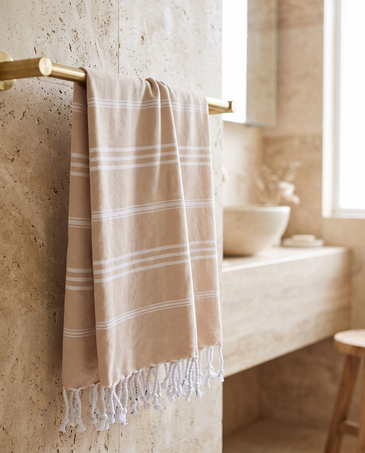 hamam handdoek zand - sfeer