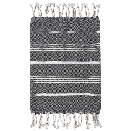 hamam handdoek zwart - vrijstaand