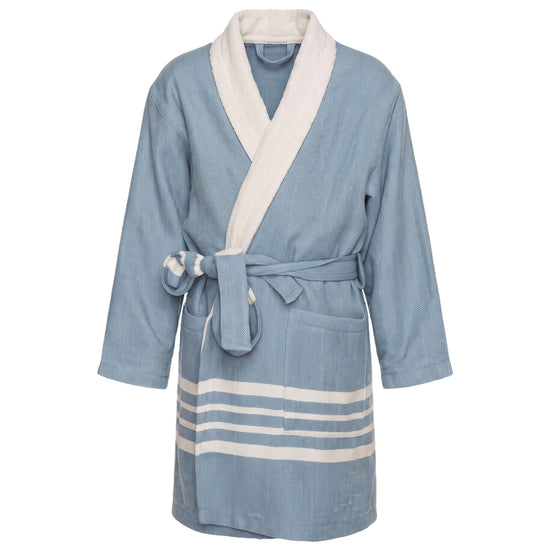 hamam kinderbadjas air blue - vrijstaand