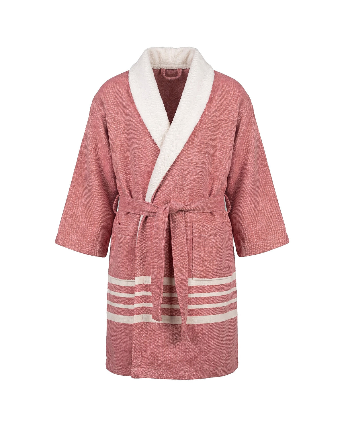 hamam kinderbadjas dusty rose - vrijstaand