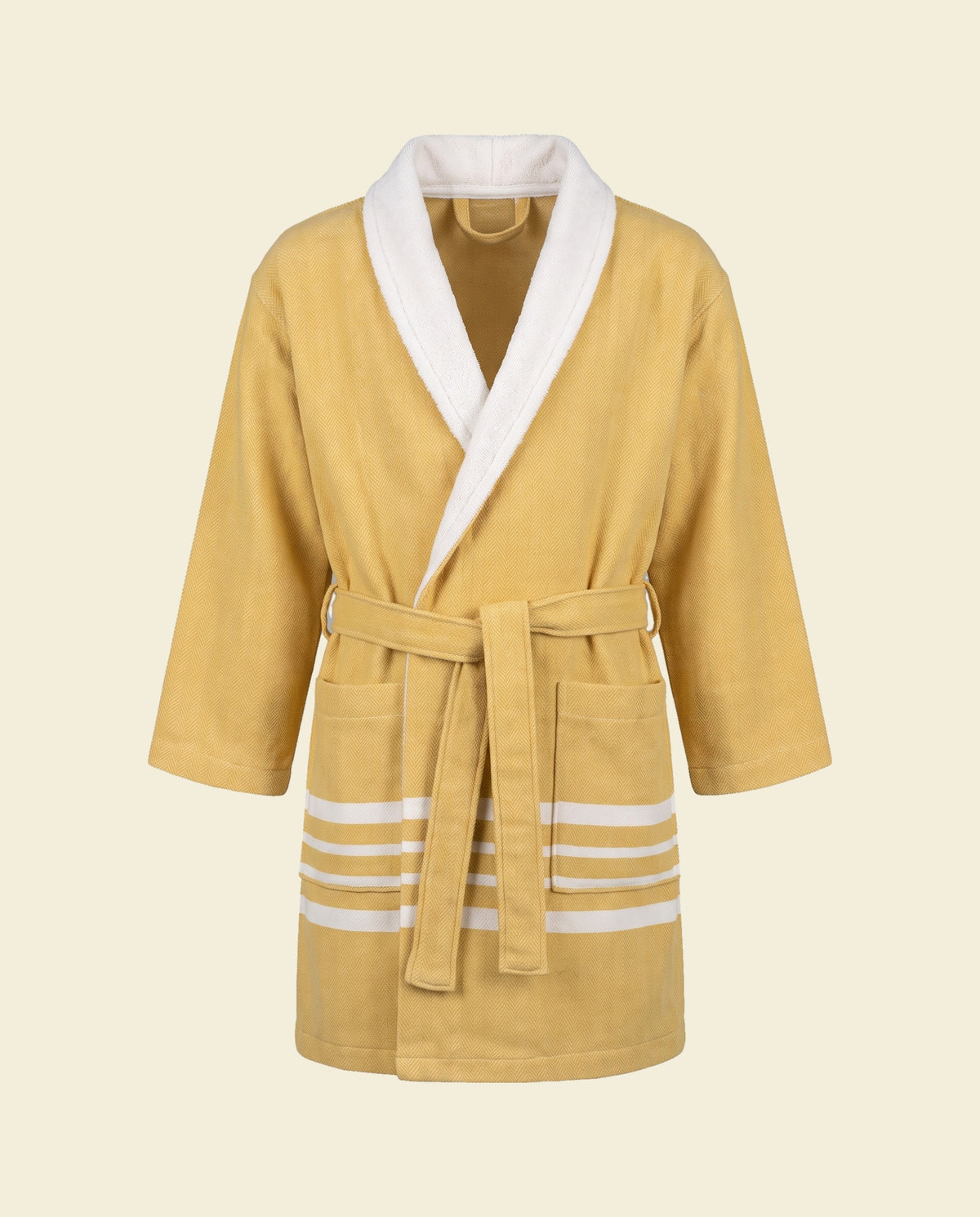 hamam kinderbadjas mustard yellow - op kleur
