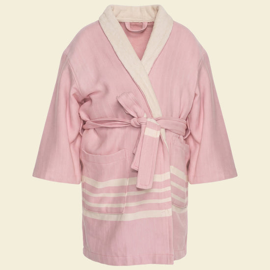 hamam kinderbadjas rose pink - op kleur