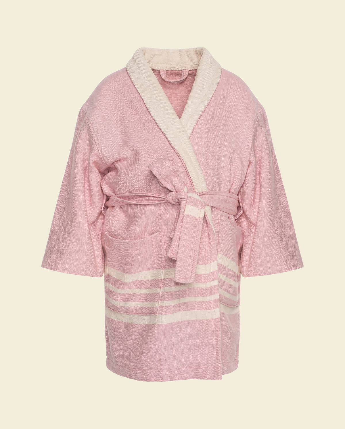 hamam kinderbadjas rose pink - op kleur