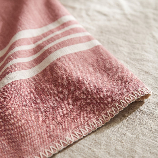 hamam plaid XXL Krem Sultan dusty rose - detail