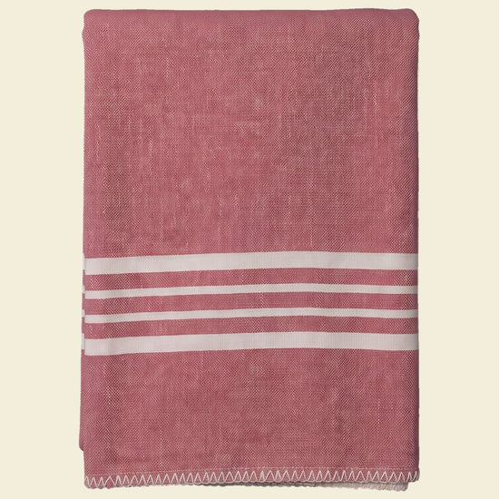 hamam plaid XXL Krem Sultan dusty rose - op kleur