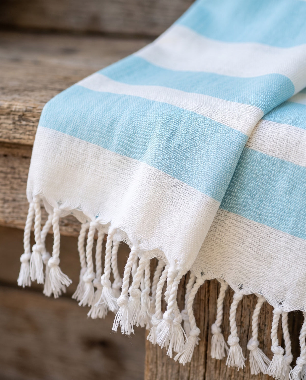 hamamdoek Aquastreeps light blue - detail