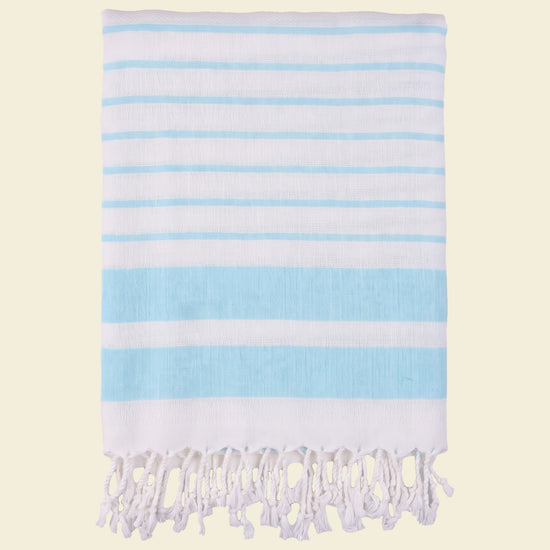 hamamdoek Aquastreeps light blue - op kleur