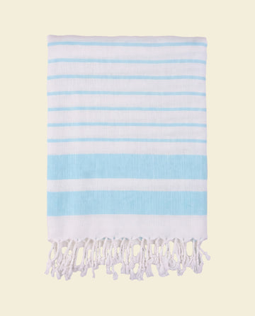 hamamdoek Aquastreeps light blue - op kleur