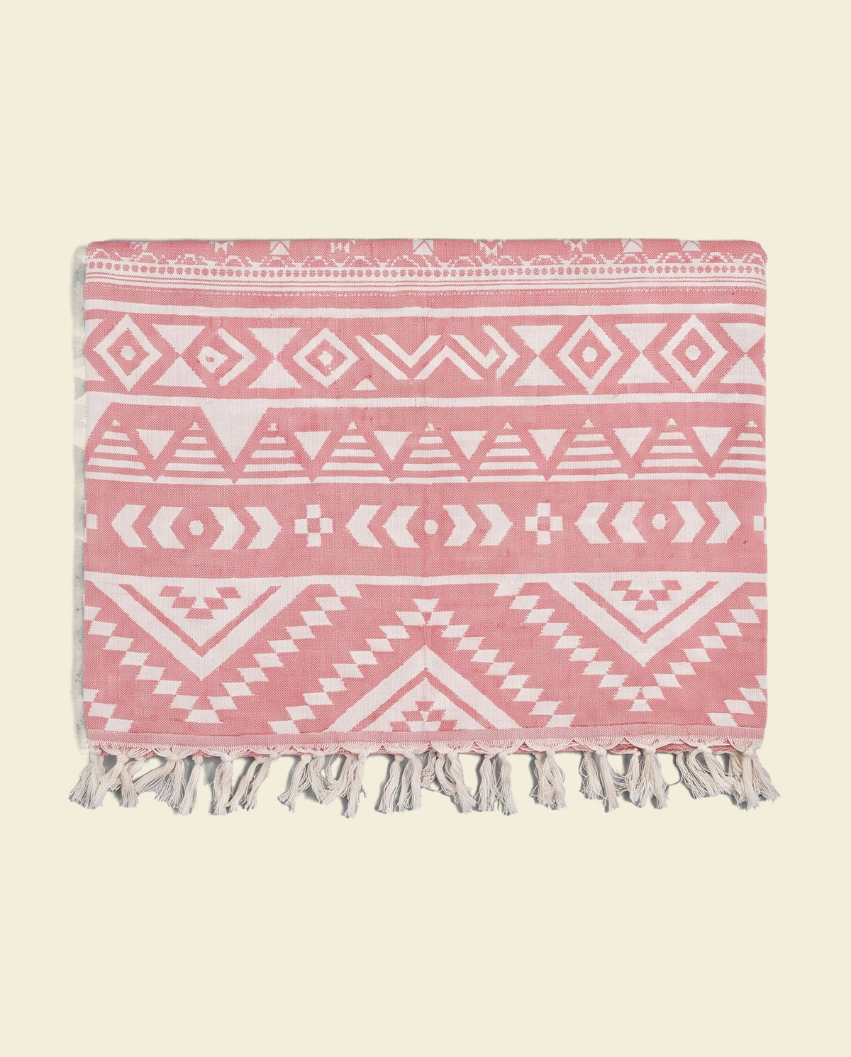hamamdoek Aztec soft red - op kleur