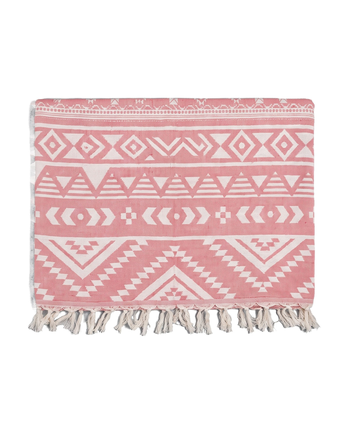 hamamdoek Aztec soft red - vrijstaand