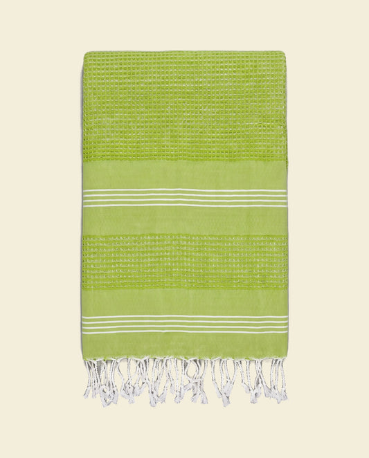 hamamdoek BeachFun lime - op kleur