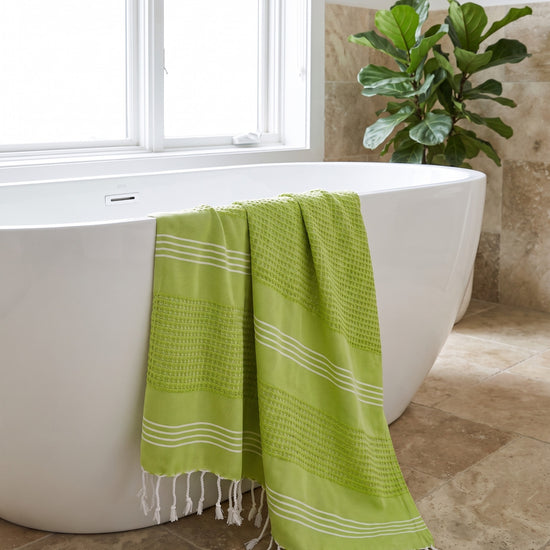 hamamdoek BeachFun lime - sfeer