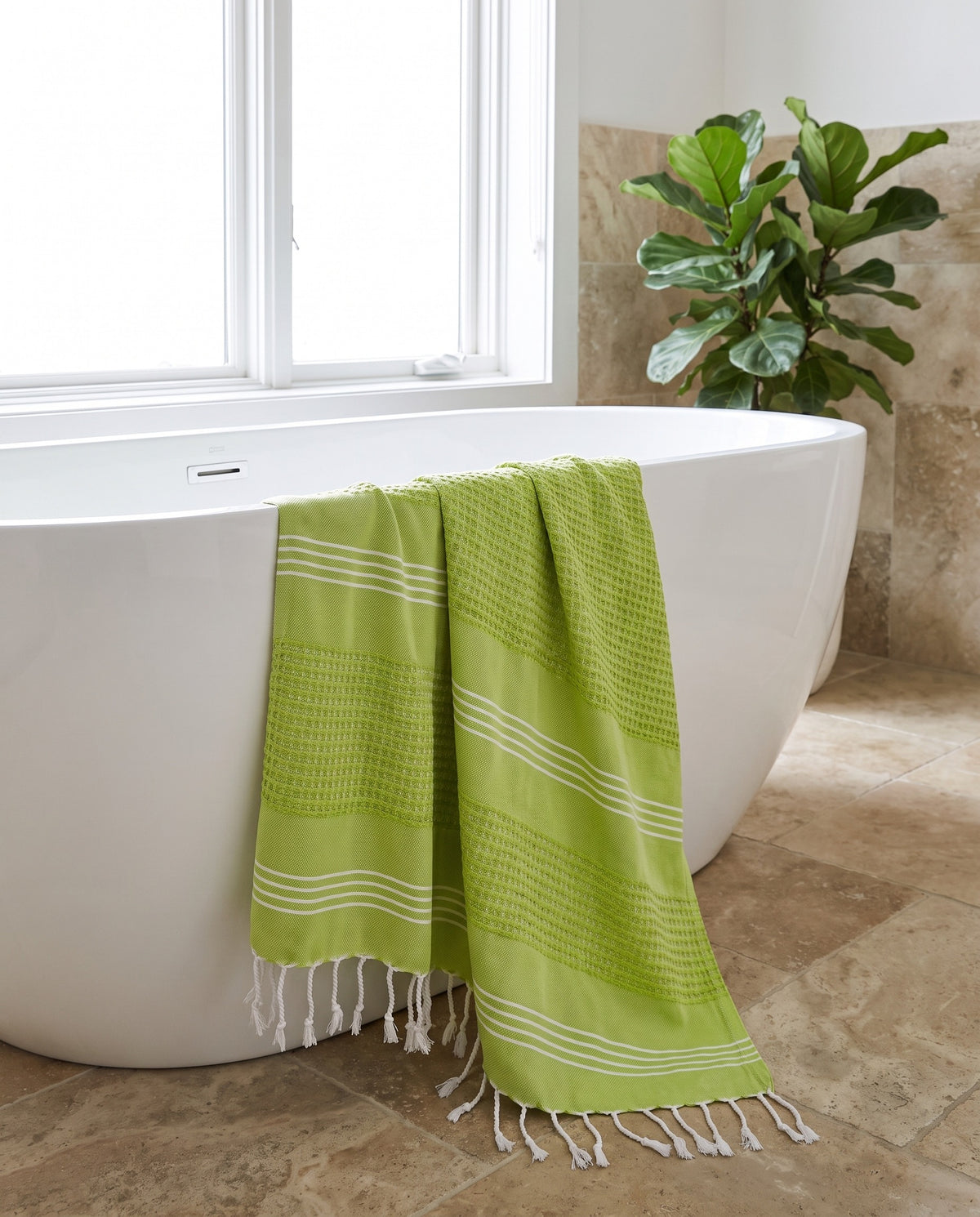 hamamdoek BeachFun lime - sfeer