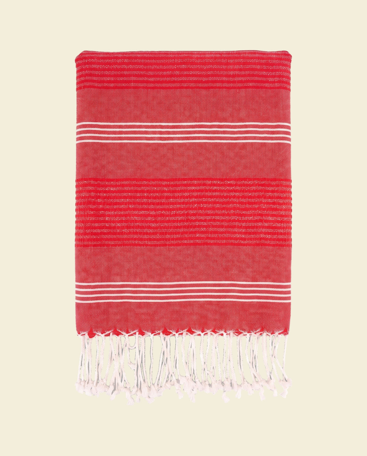 hamamdoek BeachFun rood - op kleur