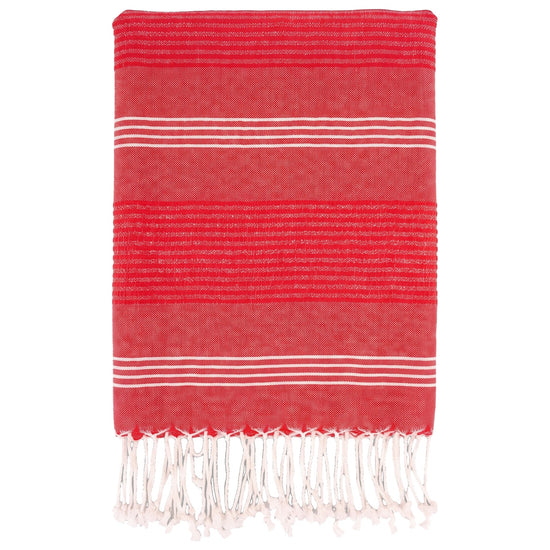 hamamdoek BeachFun rood - vrijstaand