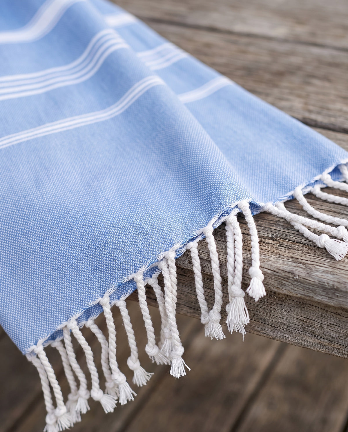 hamamdoek blauw - detail