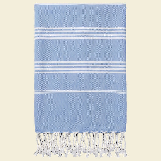 hamamdoek blauw - op kleur