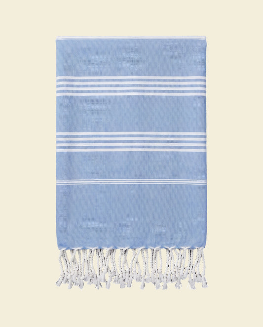 hamamdoek blauw - op kleur