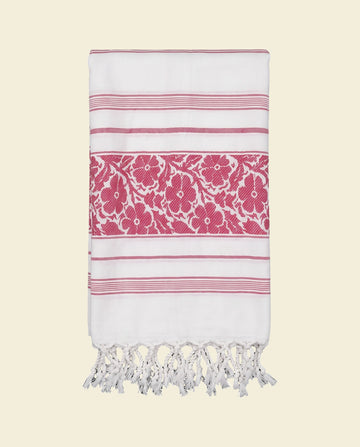 hamamdoek bloem cerise
