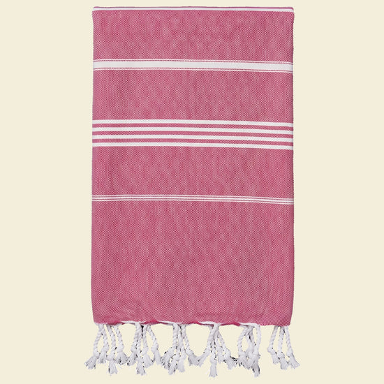 hamamdoek cerise - op kleur