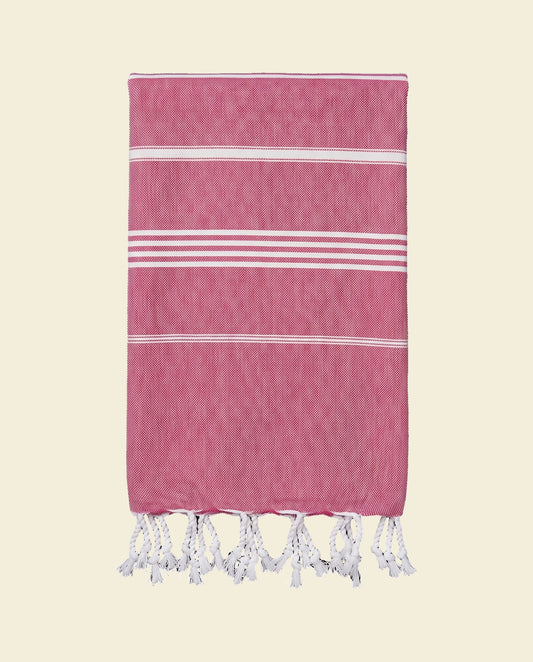 hamamdoek cerise - op kleur