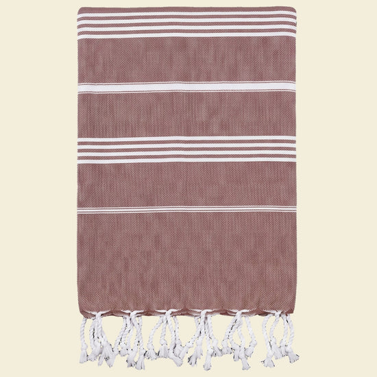 hamamdoek chocolade - op kleur