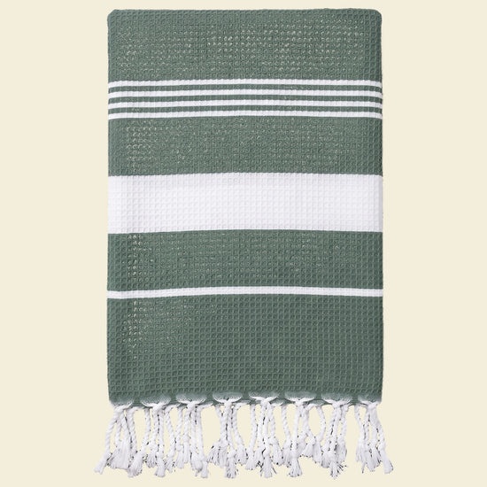 hamamdoek dennengroen - op kleur